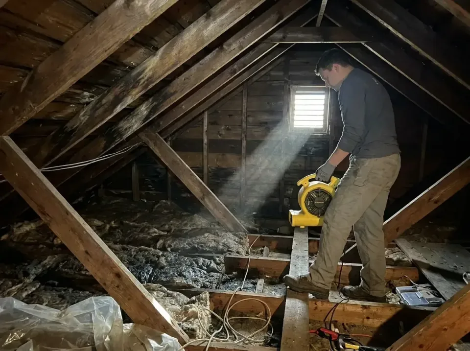 attic-water-damage-drying-proc-007 — frequently asked questions, Emergency Water Extraction & 24/7 Flood Response in Pantego…